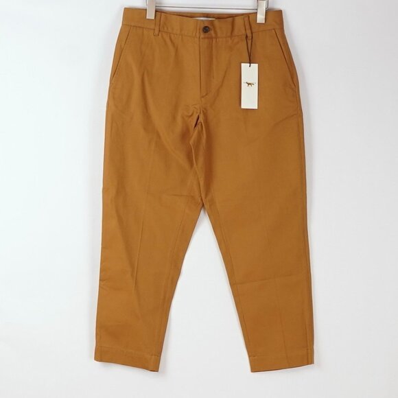 MAISON KITSUNE Other - Maison Kitsune Paris Carrot Chino Khaki Pants 27" Inseam - 42 /MEDIUM